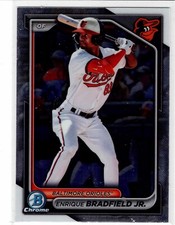Enrique Bradfield Jr. Baltimore Orioles 2024 Bowman Chrome Draft ***