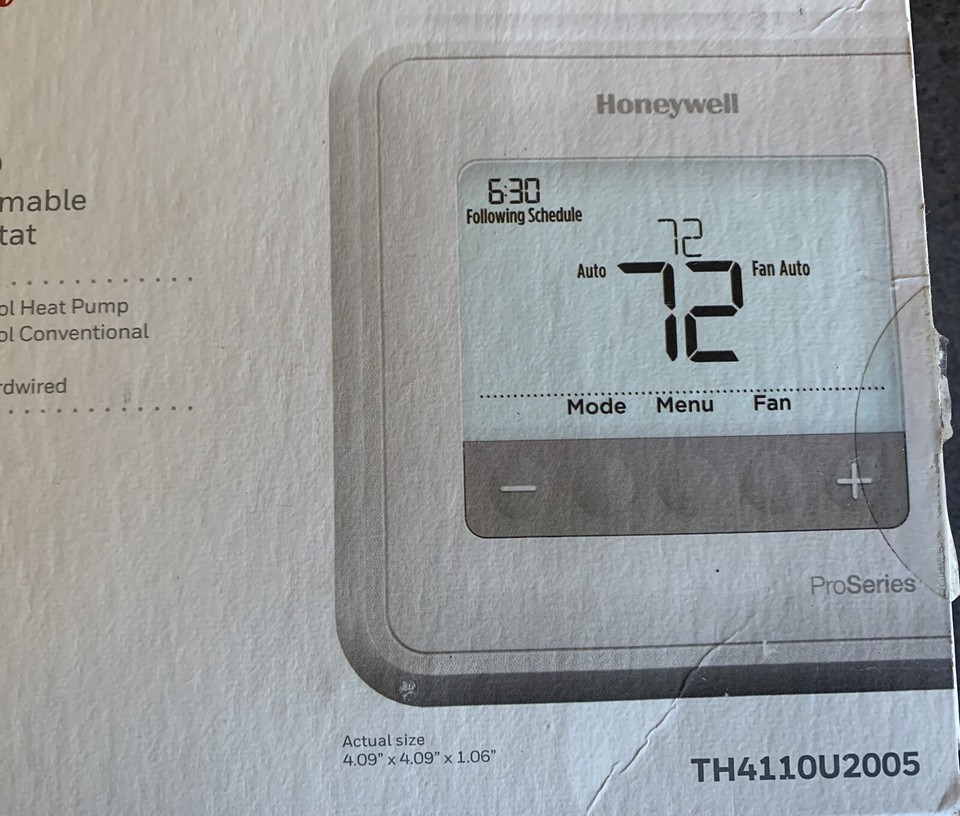 Honeywell T4 Pro Programmable Thermostat TH4110U2005 eBay