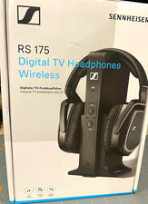 Sennheiser RS 175 RF Wireless TV Headphones Black Gray Base Station TR 175