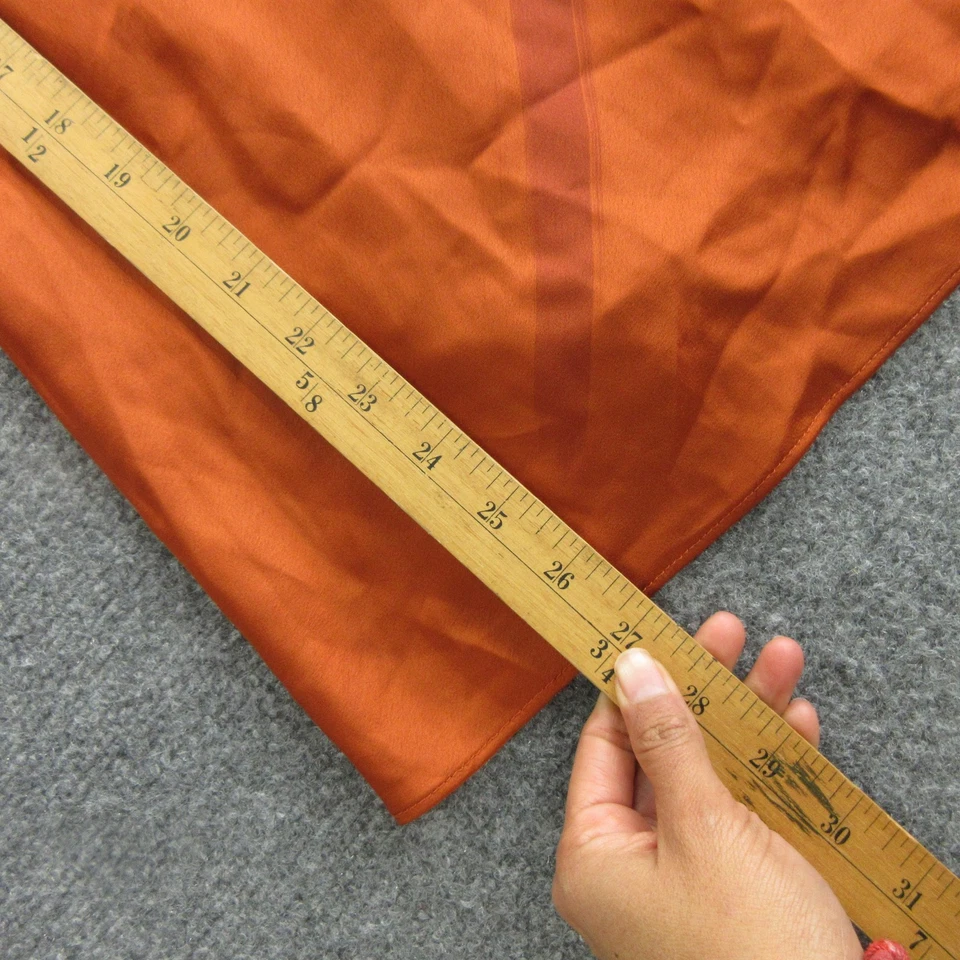 Abercrombie & Fitch Dress Womens Small Orange Satin Lace Slip Nightgown - Image 2 of 4