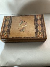 Shed Find Handmade Type Old Vintage Cigarette Type Box Highly Tarnish Worn Cond