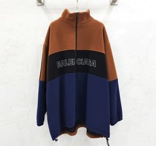 Balenciaga Logo Woll Zip-Down Jacke 127059602