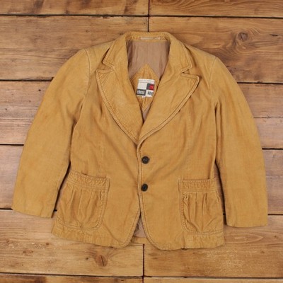 Vintage Chess King Blazer Sakko M 70er Cordanzug Cord beige