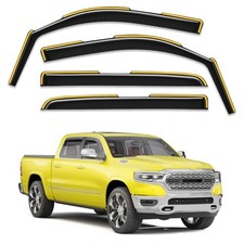 in-Channel Window Rain Guards 2019-2026 Dodge Ram 1500 Crew Cab New Body Style