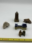 Vintage Chinese miniature ceramic part of a village collectible