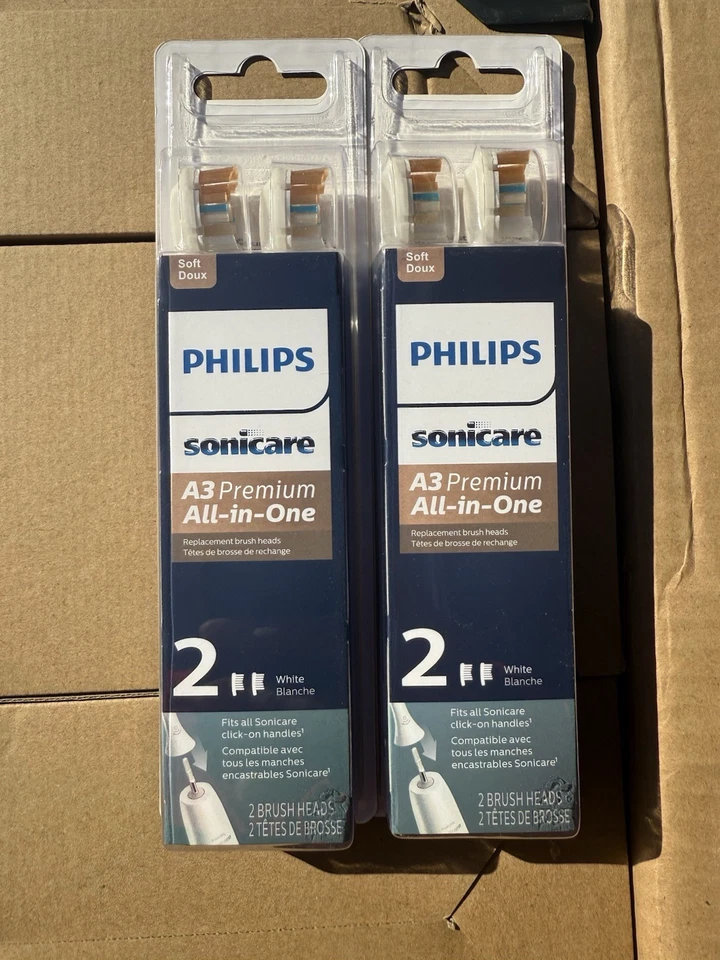 Cabezales de repuesto para cepillo de dientes sónico todo en uno Philips Sonicare A3 Premium - 2... Foto 2 de 2