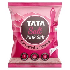 Tata Salt Pink Salt, 1kg, Rock Salt for Everyday Cooking, Sendha Salt