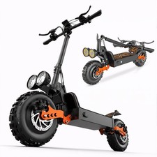 Off Road Electric Scooter 3000W 36MPH 70Miles 48V 30AH 11" Off-road Tire US