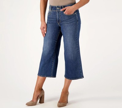 NYDJ Cool Embrace Wide Leg Denim Crop Jeans- Serendipity-Petite 18W A575292  NEW