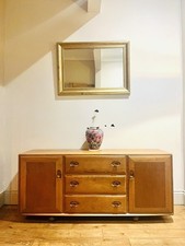 Vintage MCM Ercol 455 Elm Sideboard Blonde Mid-Century Modern Retro Storage Unit