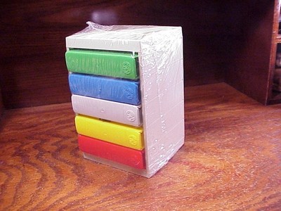 SRW 3 ½ Inch Diskette Disk Storage Cube, Color Coded, Looks Brand New