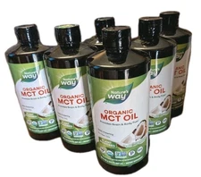 6x Organic MCT Oil, 30oz EA, Plant Brain & Body Fuel from Coconuts*, EXP 07/2026