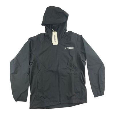 Adidas TERREX Hybrid Hiking RAIN DRY Black Women s Sz Large Jacket NWT