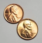 1955 D S LINCOLN WHEAT PENNY UNC 2 COIN SET #P2735