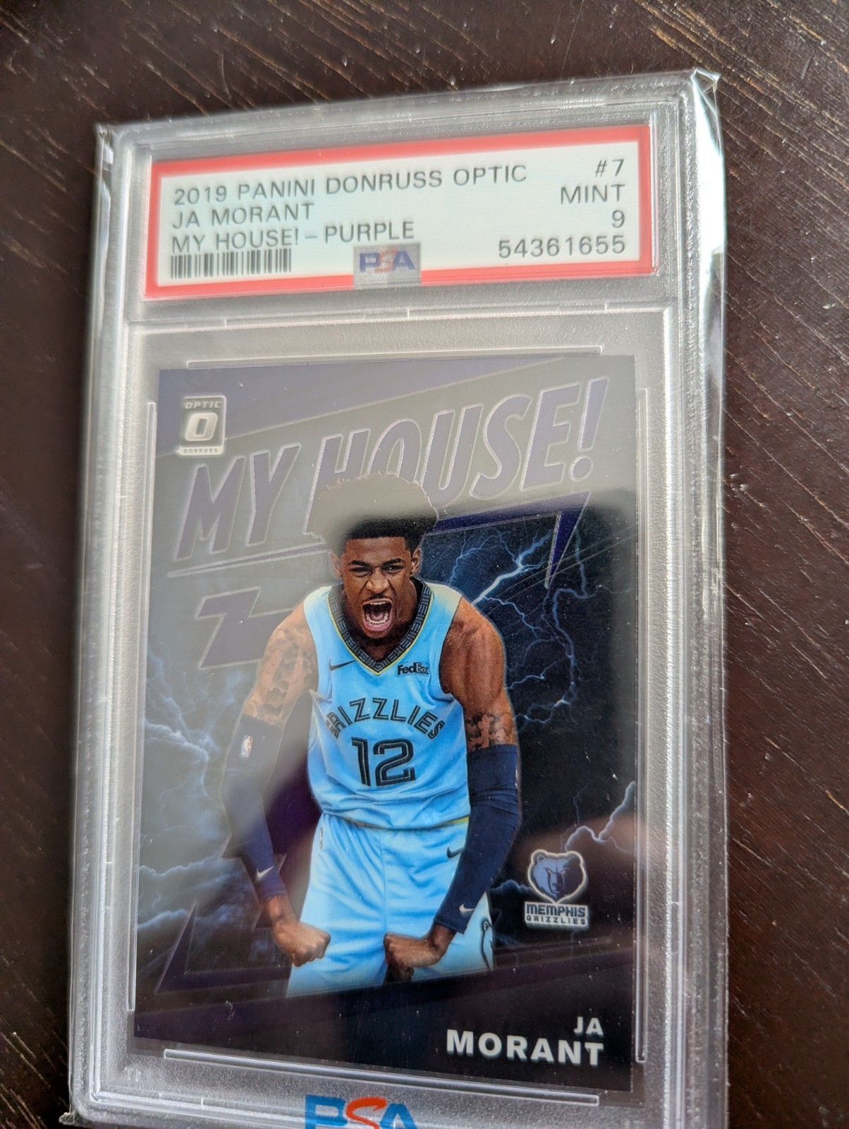 2019-20 Panini Donruss Optic - My House Ja Morant #7 Purple Prizm (RC)