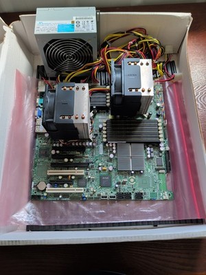 Intel AF82801JIR Dual Socket Server Motherboard + 2 CPU Coolers + Seasonic 600ET