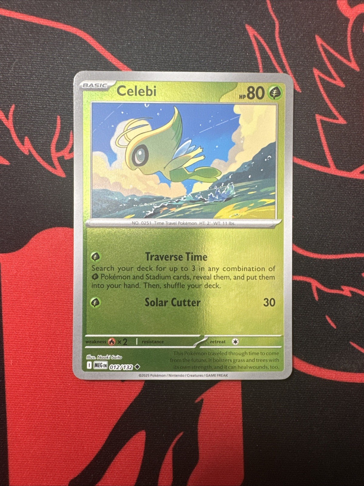 Celebi 012/132 Uncommon Reverse Holo - Pokemon TCG Mega Evolution - NM
