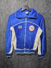 1984 L.A. Olympics Levi  s Velour Track Jacket Team USA Made for Athletes Small