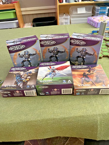 Renegade HeroScape  3 Deflectatrons, Raelin, Decker, and Shiori All NIB