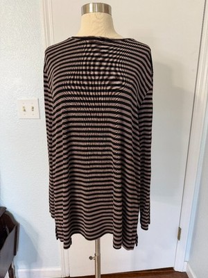 Private Edition by Chico s Striped Tunic Top Size 3 (XL)