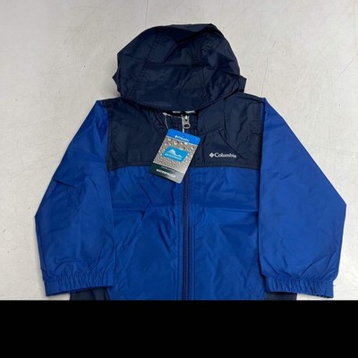 COLUMBIA Glennmaker Waterproof Rain Jacket Full Zip Boy's Sz 3T Blue RD3416-436