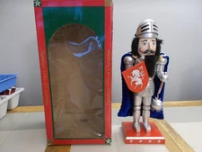 Wood Nutcracker Knight With Shield & Frail-15" High-Signature Gifts Of Christmas