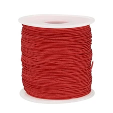 Elastic Cord Stretchy String 0.8mm 109 Yards Dark Red for Crafts