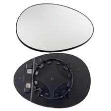 Passenger Side Heated Mirror Glass Compatible with Mini Cooper 2007-2015 Right