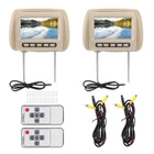headrest DVD Player 2 Screens, 2pcs Universal 7 in HD Car Headrest Video Play...
