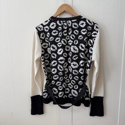 Luisa Cerano Merino Wool/Silk/Cashmere Blend Cardigan Sweater US 12 Old Money