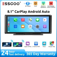 8.1'' Portable Car Stereo Apple Carplay Screen for Car, Android Auto GPS Navi FM