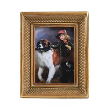 Small Vintage Picture Frame 2.5x3.5 Mini Rectangular Bronze Antique Picture F...