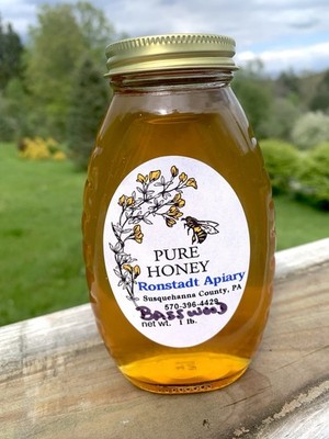 100% Raw Pennsylvania Mountains Basswood (Linden ) Lime Blossom Honey Unheated