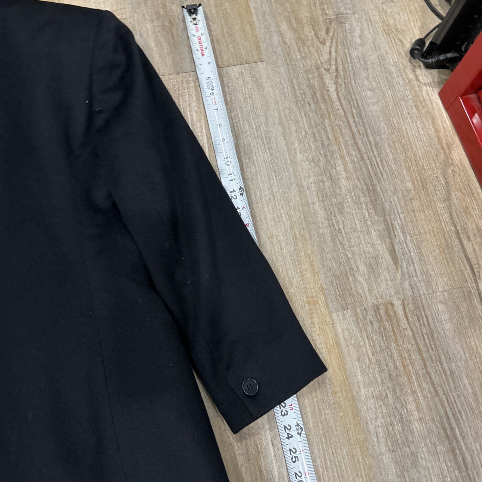 Armani Collezioni Blazer Womens Black Wool Mohair Single Breasted Jacket Size 10