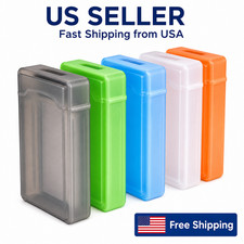 5 Pack 3.5" Hard Drive Storage Cases Protective HDD Boxes Stackable