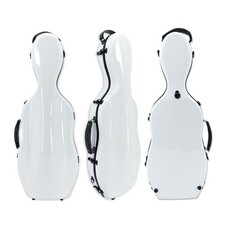 Advanced Viola Case Carbon Fiber Gourd-shaped Viola Box Strong Light White