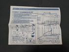 GI Joe 1990 Cobra Hammerhead Vehicle Blueprints Instructions Original Hasbro