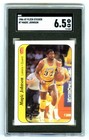MAGIC JOHNSON~LOS ANGELES LAKERS~1986 FLEER STICKER SGC-6.5 EXMT+ CARD#7~NW CASE
