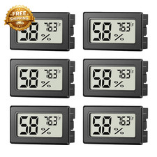 6 Pack Mini Hygrometer Indoor Humidity Meter Digital Thermometer Monitor