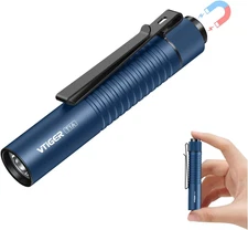 T1A Mini Pocket EDC Flashlight with Clip,1300 Lumen Compact AA Rechargeable LED