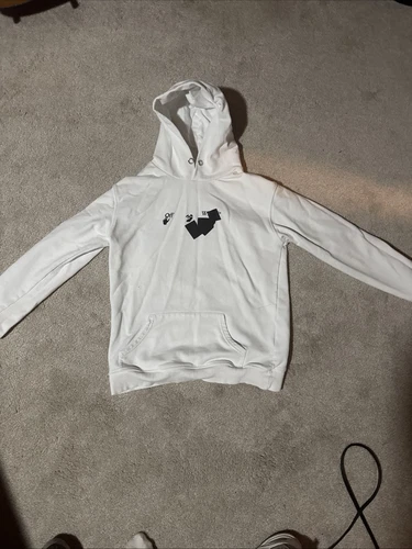 OFF WHITE Felpa con cappuccio uomo piccola off white "Jumbo Marker"