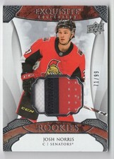 2020-21 Upper Deck Black Diamond Exquisite Collection Rookie Patch Josh Norris
