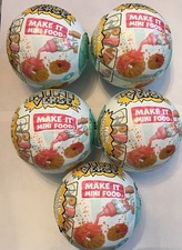 5 MGA Miniverse Make It Mini Food Diner Series 3 Mystery Toy Sealed Balls NEW 