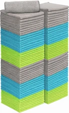 AIDEA Microfiber Cleaning Cloth-100Pk, Soft Microfiber Towels for Cars, Absorben