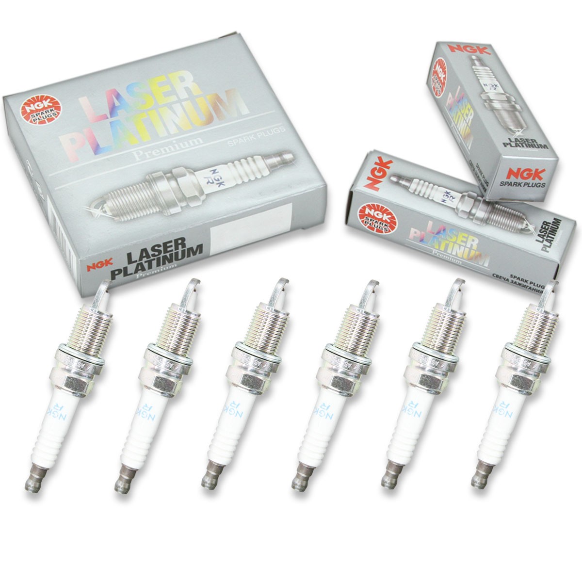 6 pcs NGK Laser Platinum Spark Plugs for 2005-2010 Chrysler 300 3.5L V6 3.5L nu