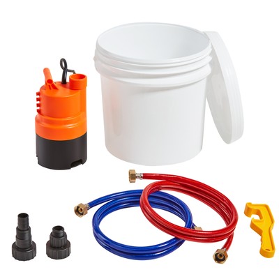 Uimoso Tankless Water Heater Flushing Descale Kit with Pump & 3.7 Gallon Pail