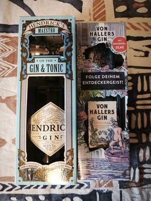 2 x Gin Geschenkset von Hallers & Hendricks mit Ritzenhof Glas und Barmaß schick