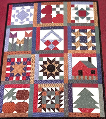 Lovely Thimbleberries 12 Month by Month Quilt Block Patterns 62 x78  Complete