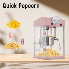 Popcorn Maker With 6 Oz Stainless-Steel Kettle Measuring Tool and Popcorn Scoop