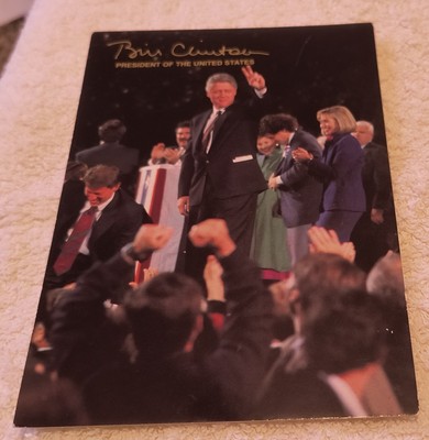 Bill Clinton Vintage Postcard